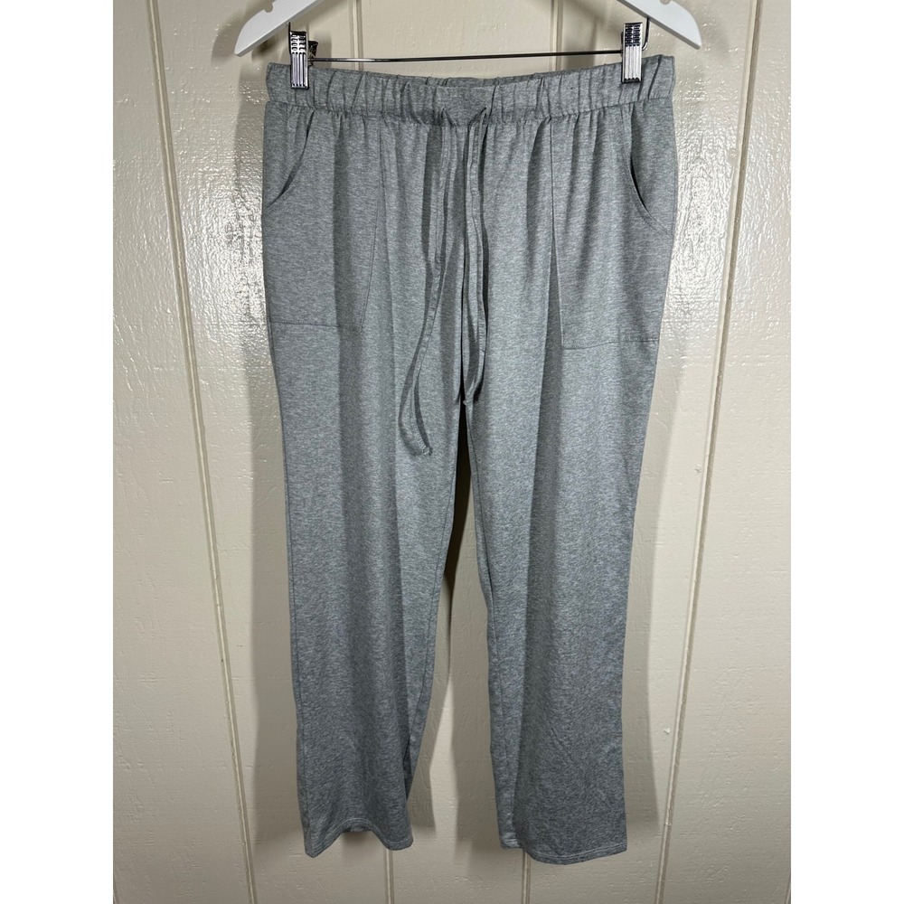 Lucky Brand Pants Womens S Gray Lounge Sleep Straight Leg Drawstring Soft 7798
